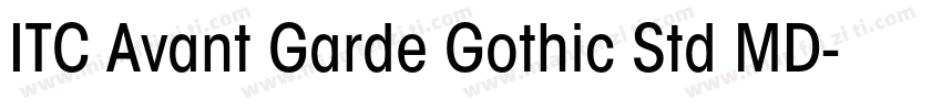 ITC Avant Garde Gothic Std MD字体转换